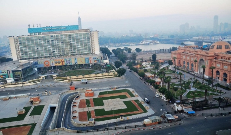 الاطلالة من داخل غرف فندق كليوباترا
